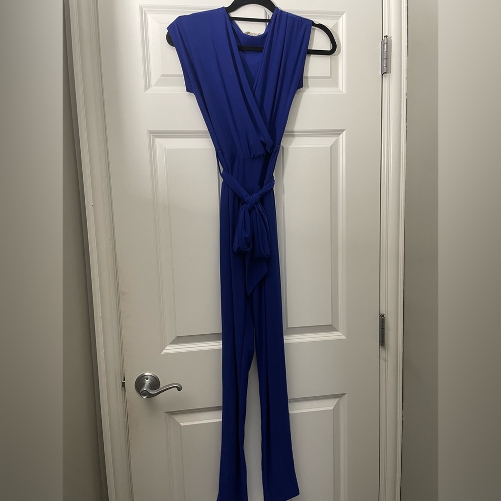 Blue jumpsuit